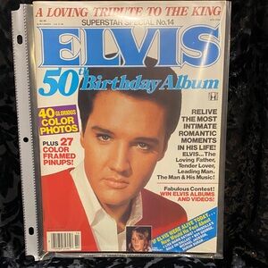 ELVIS : A vintage Superstar Special No.14 Elvis 50th Birthday Album Magazine